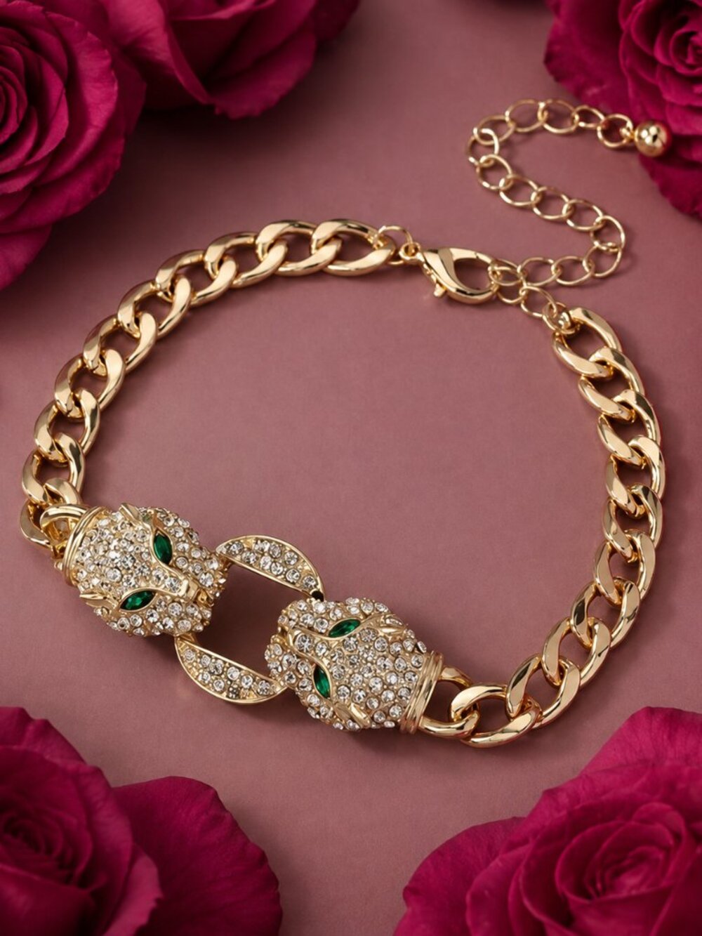 NEW IN STOCK GOLD STATEMEANT BRACLET